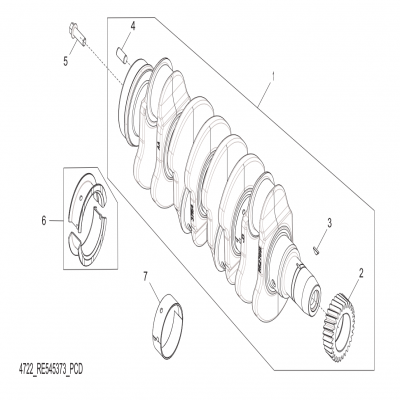 Group 47: Crankshaft, continued  第47組：曲軸，“GM93289,”“GM93285,”“GM91650,”“GM85414,”“GM85412,”“GM85410,”“GM51613,”&ldqu