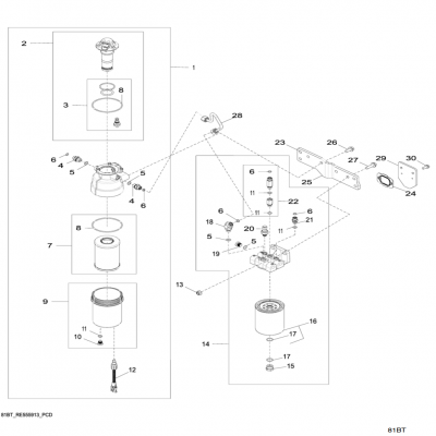 Group 81: Primary Fuel Filter, continued  第81組：燃油初級(jí)濾清器，&amp;ldquo;GM93289,&amp;rdquo;&amp;ldquo;GM93285,&amp;rdquo;&amp;ldquo;GM91650,&amp;rdquo;&amp;ldquo;GM85414,&amp