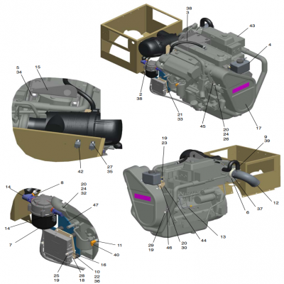 Engine, continued  發(fā)動機，“GM91650,”“40MDDCA,”“55MDDCB ,”“65MDDCC,”“80MDDCD,”“99MDDCE,”“GM93289,”“GM88610,”