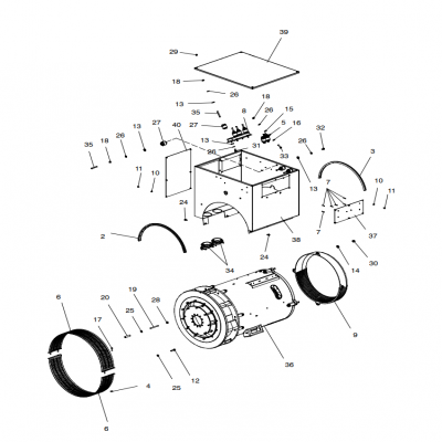 Alternator and Mounting, continued  交流發(fā)電機(jī)和安裝，&amp;ldquo;GM91650,&amp;rdquo;&amp;ldquo;40MDDCA,&amp;rdquo;&amp;ldquo;55MDDCB ,&amp;rdquo;&amp;ldquo;65MDDCC,&amp;rdquo;&a