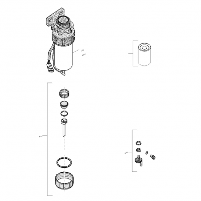 REF PART QTY PART REF PART QTY PART NO. NO. USED DESCRIPTION NO. NO. USED DESCRIPTION 	1 Assy, Fuel Filter  (Includes Header, Seal, O&amp;amp;amp;amp;amp;rsquo;Ring  and Retainers 149&amp;amp;